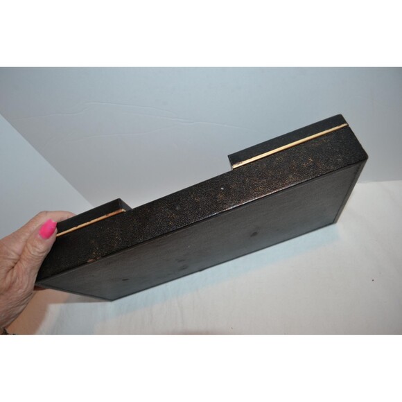 Vintage Mens Jewelry Box with Center Catch All Mid Century - Picture 5 of 6